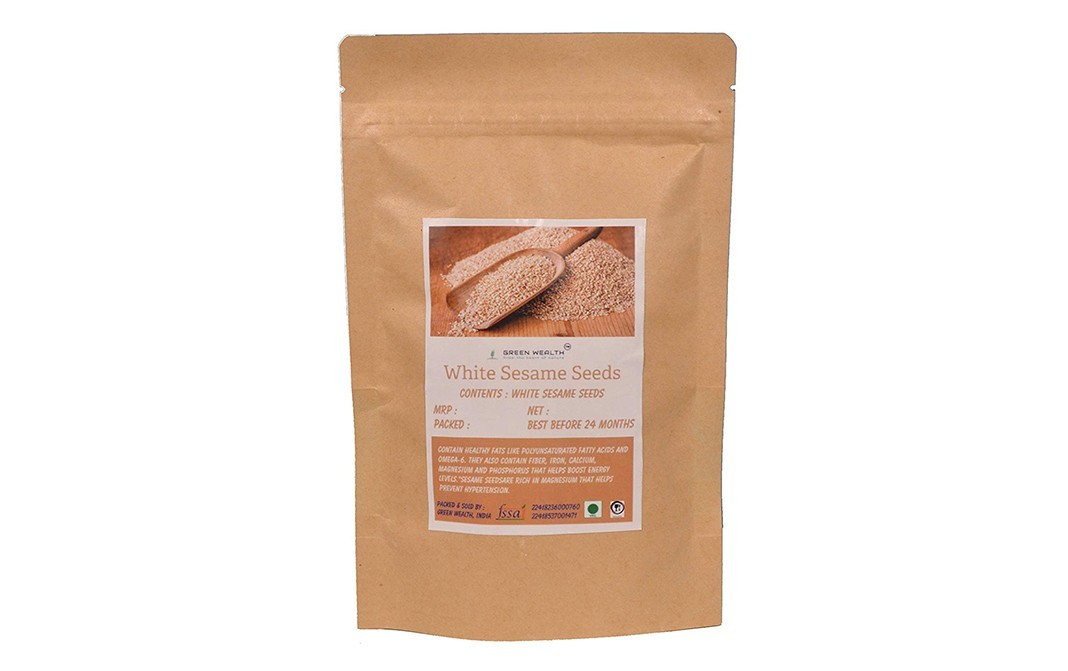 Green Wealth White Sesame Seeds    Pack  900 grams